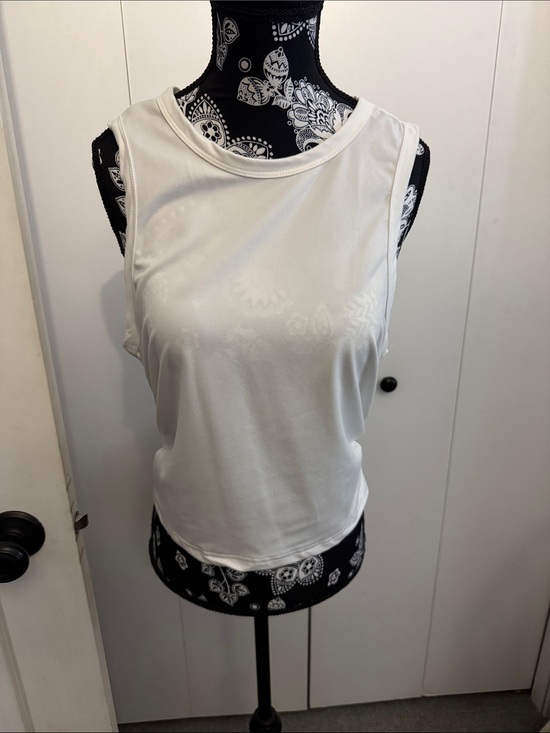 SHEIN Tops - Bundle of Three SHEIN Ruched Side Tank Tops White, Black, Brown